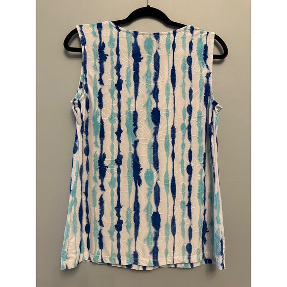 Sleeveless Tank Top with Stripes Size M - Picture 3 of 4
